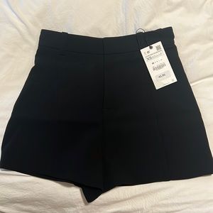 Zara high waisted black shorts - NWT